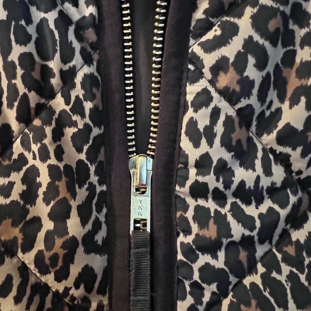 j Crew Leopard Full Zip Vest Size Small - Picture 6 of 7